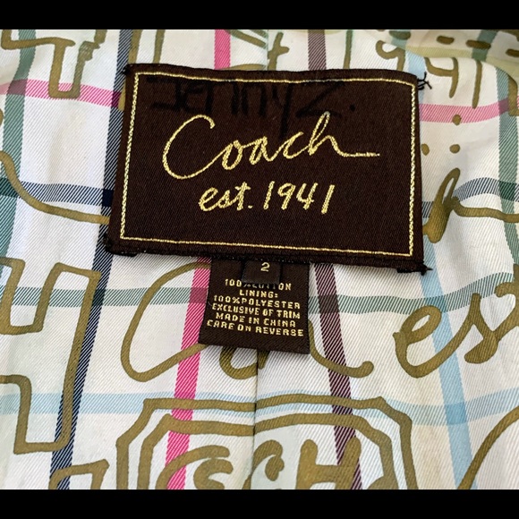 Coach 1941 3/4 sleeve trench - Picture 3 of 8